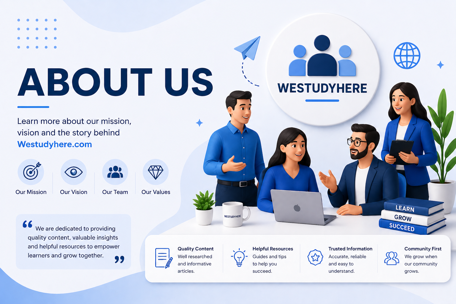 About Us - We Study Here
