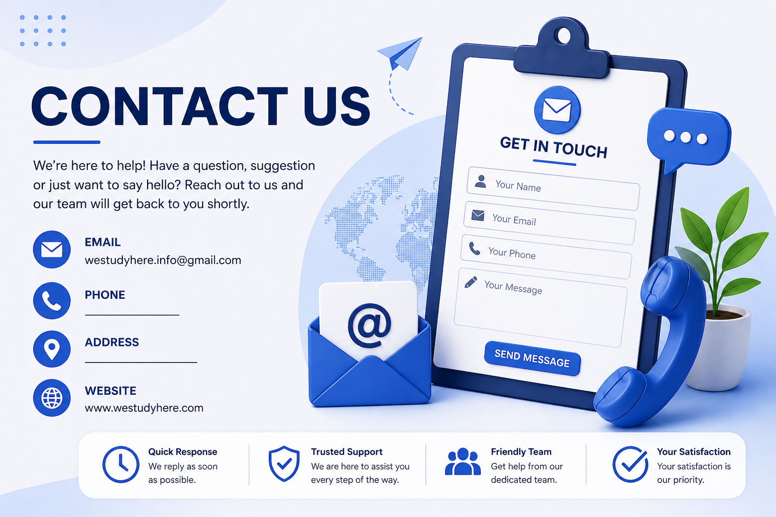 Contact Us - We study Here