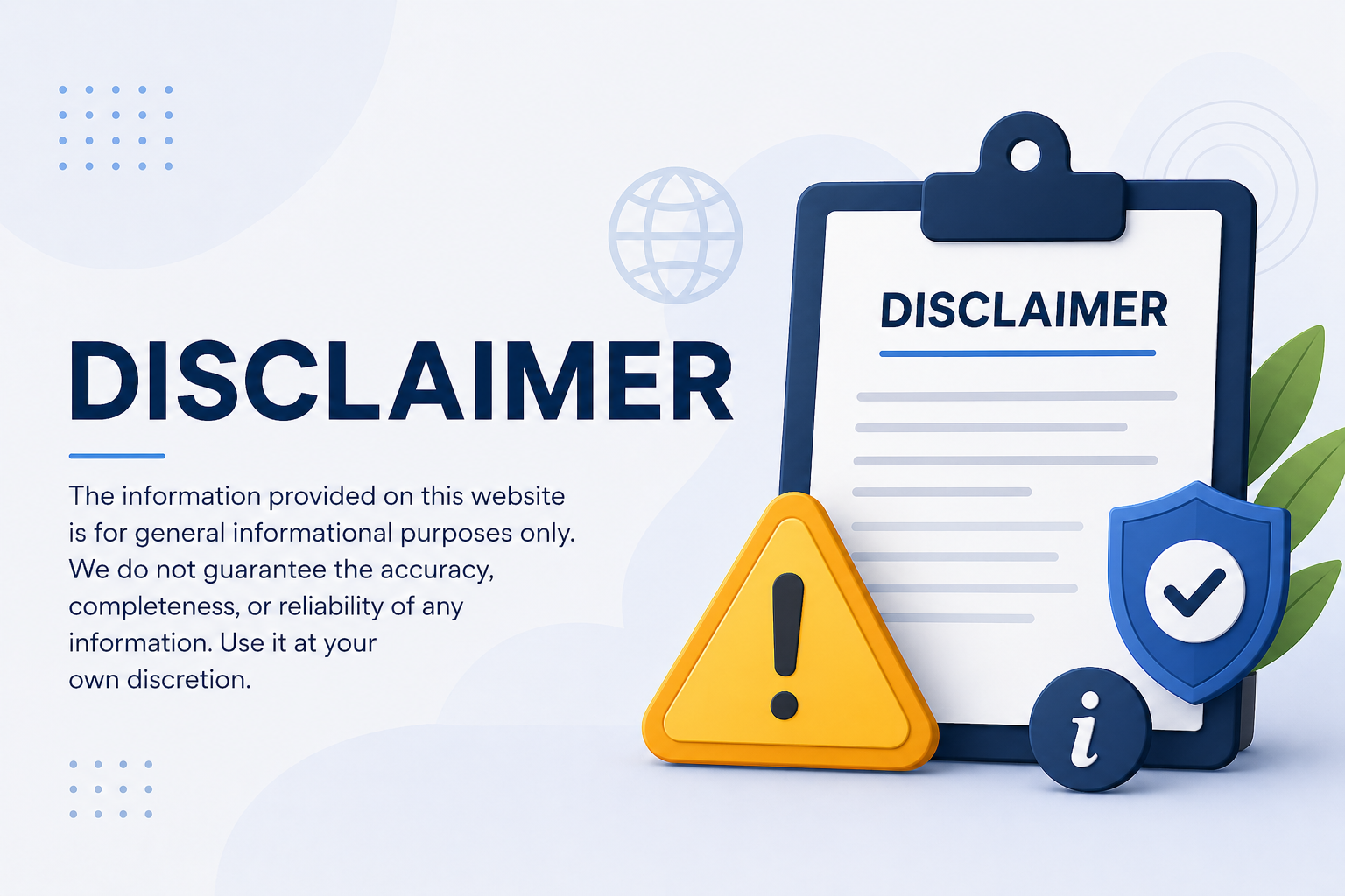 Disclaimer - We Study Here